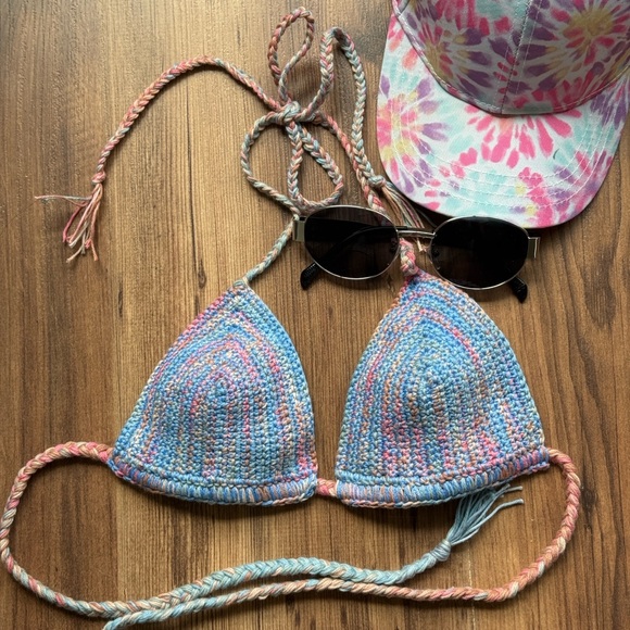 Colorful Crochet Bikini Set - Picture 2 of 5